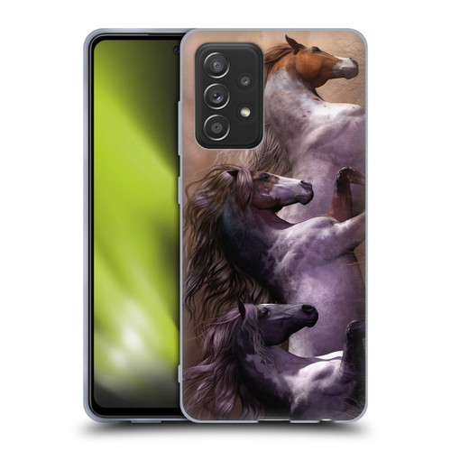 Laurie Prindle Western Stallion Run To Freedom Soft Gel Case for Samsung Galaxy A52 / A52s / 5G (2021)
