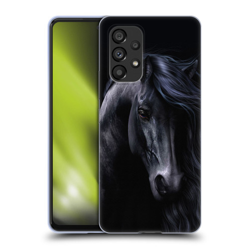 Laurie Prindle Western Stallion The Black Soft Gel Case for Samsung Galaxy A53 5G (2022)