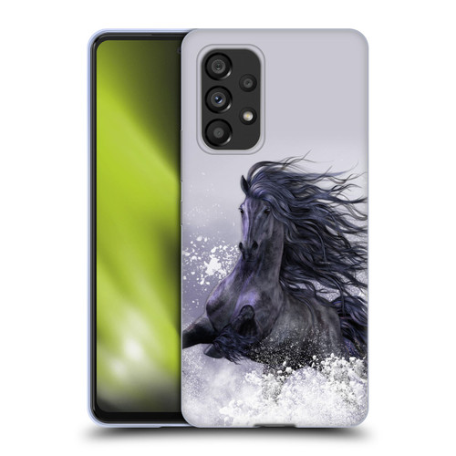 Laurie Prindle Western Stallion Winter Thunder Soft Gel Case for Samsung Galaxy A53 5G (2022)
