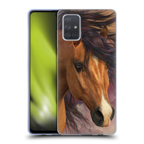 Laurie Prindle Western Stallion Flash Soft Gel Case for Samsung Galaxy A71 (2019)