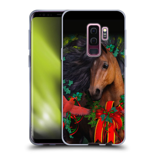 Laurie Prindle Western Stallion A Morgan Christmas Soft Gel Case for Samsung Galaxy S9+ / S9 Plus