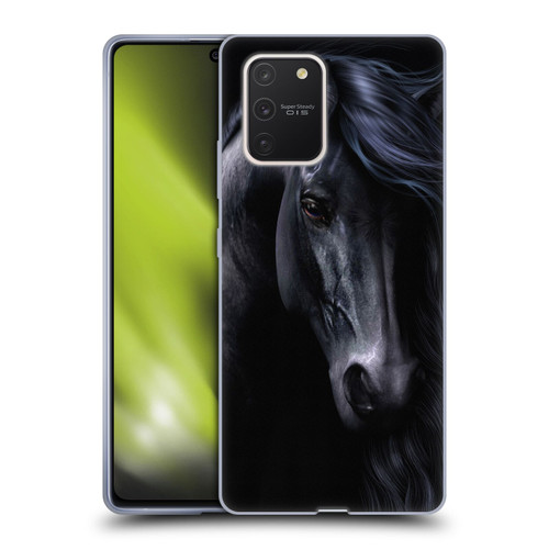 Laurie Prindle Western Stallion The Black Soft Gel Case for Samsung Galaxy S10 Lite