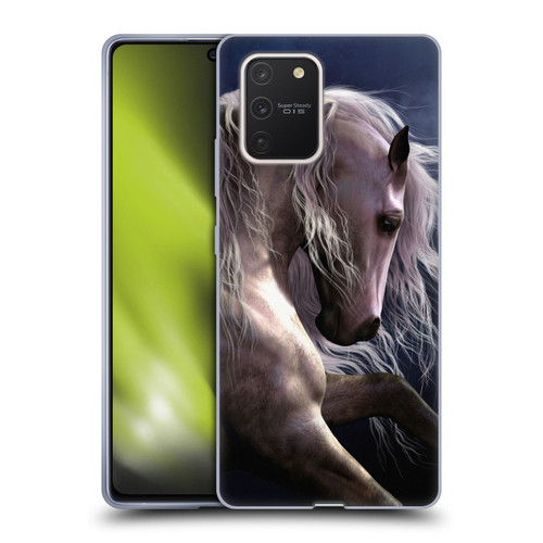 Laurie Prindle Western Stallion Night Silver Ghost II Soft Gel Case for Samsung Galaxy S10 Lite