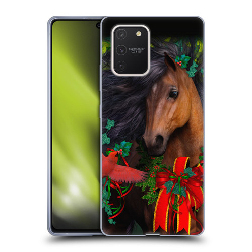 Laurie Prindle Western Stallion A Morgan Christmas Soft Gel Case for Samsung Galaxy S10 Lite
