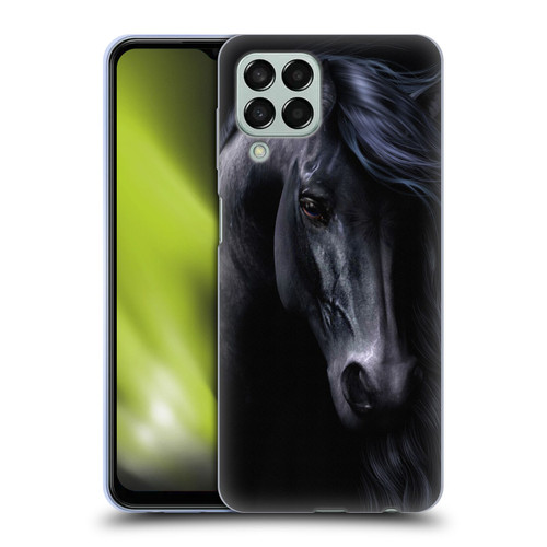 Laurie Prindle Western Stallion The Black Soft Gel Case for Samsung Galaxy M33 (2022)
