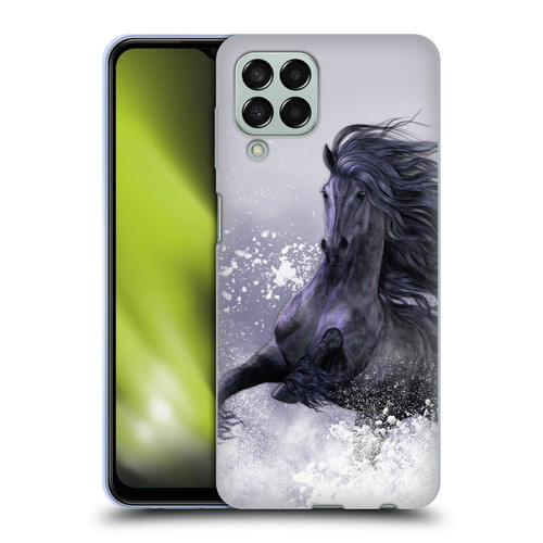 Laurie Prindle Western Stallion Winter Thunder Soft Gel Case for Samsung Galaxy M33 (2022)