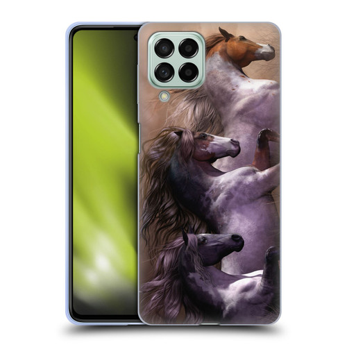 Laurie Prindle Western Stallion Run To Freedom Soft Gel Case for Samsung Galaxy M53 (2022)