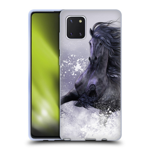 Laurie Prindle Western Stallion Winter Thunder Soft Gel Case for Samsung Galaxy Note10 Lite
