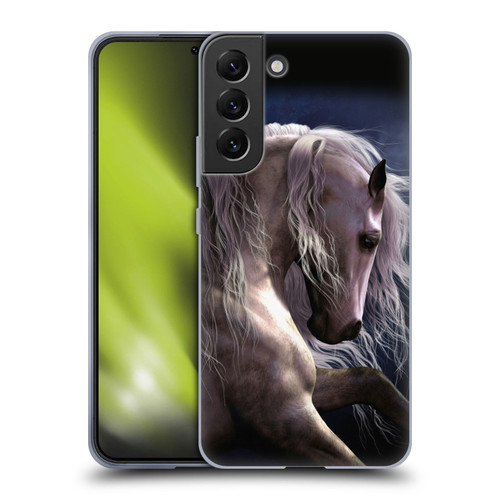 Laurie Prindle Western Stallion Night Silver Ghost II Soft Gel Case for Samsung Galaxy S22+ 5G