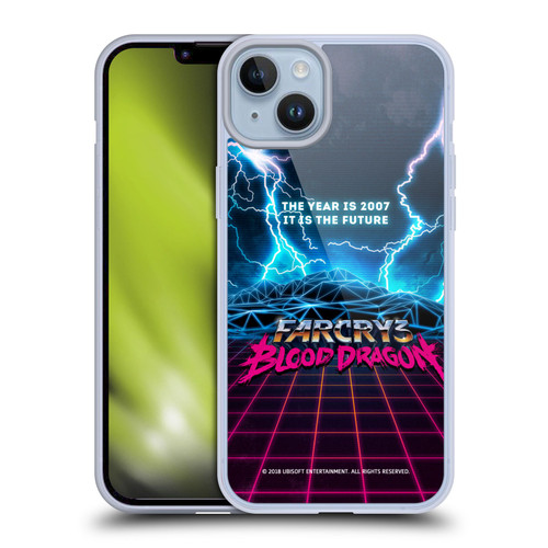 Far Cry 3 Blood Dragon Key Art Logo Soft Gel Case for Apple iPhone 14 Plus