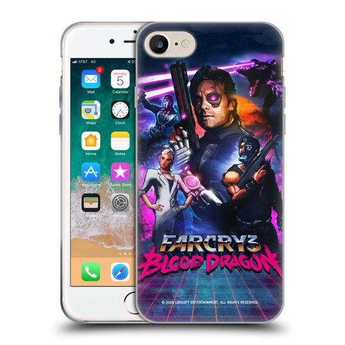 Far Cry 3 Blood Dragon Key Art Cover Soft Gel Case for Apple iPhone 7 / 8 / SE 2020 & 2022