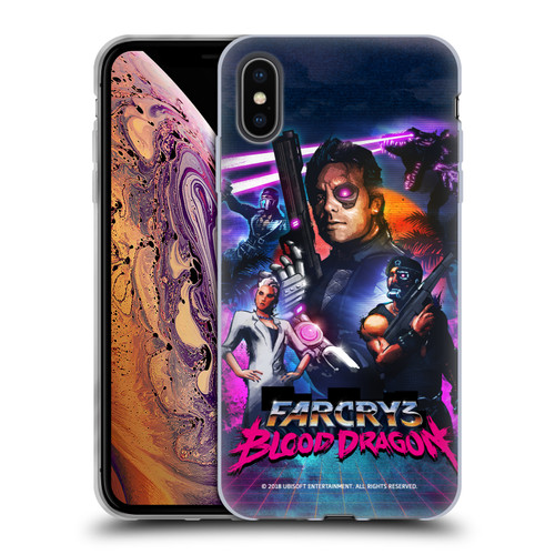 Far Cry 3 Blood Dragon Key Art Cover Soft Gel Case for Apple iPhone XS Max