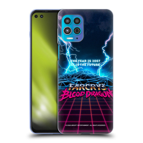 Far Cry 3 Blood Dragon Key Art Logo Soft Gel Case for Motorola Moto G100