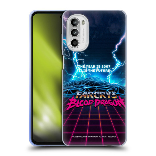 Far Cry 3 Blood Dragon Key Art Logo Soft Gel Case for Motorola Moto G52