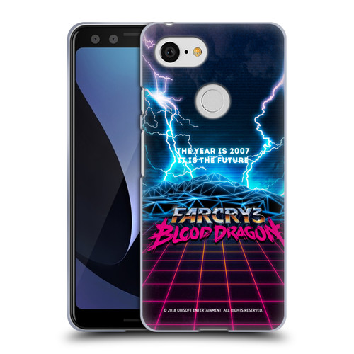 Far Cry 3 Blood Dragon Key Art Logo Soft Gel Case for Google Pixel 3