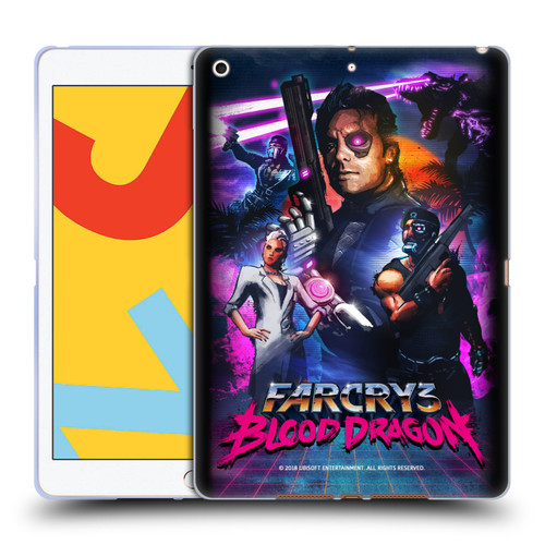 Far Cry 3 Blood Dragon Key Art Cover Soft Gel Case for Apple iPad 10.2 2019/2020/2021