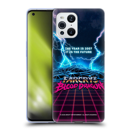 Far Cry 3 Blood Dragon Key Art Logo Soft Gel Case for OPPO Find X3 / Pro