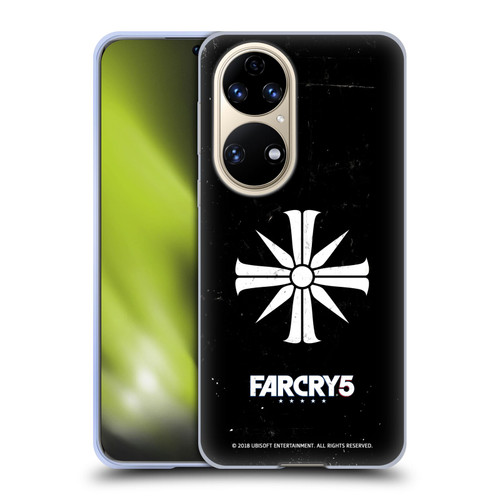 Far Cry 5 Key Art And Logo Distressed Look Cult Emblem Soft Gel Case for Huawei P50