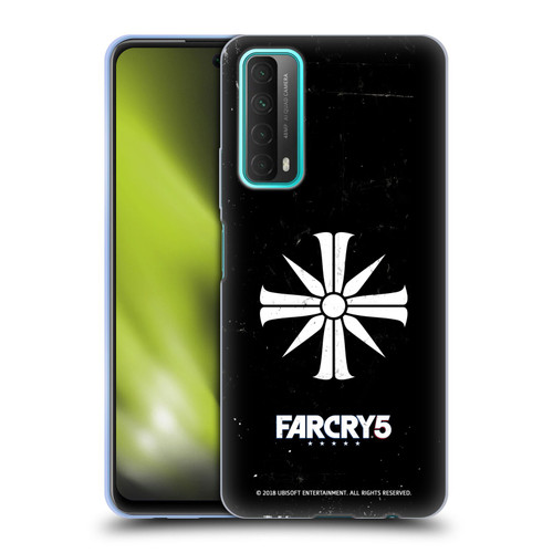 Far Cry 5 Key Art And Logo Distressed Look Cult Emblem Soft Gel Case for Huawei P Smart (2021)