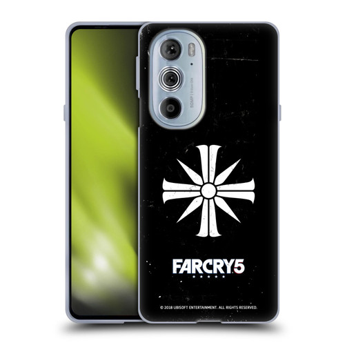 Far Cry 5 Key Art And Logo Distressed Look Cult Emblem Soft Gel Case for Motorola Edge X30