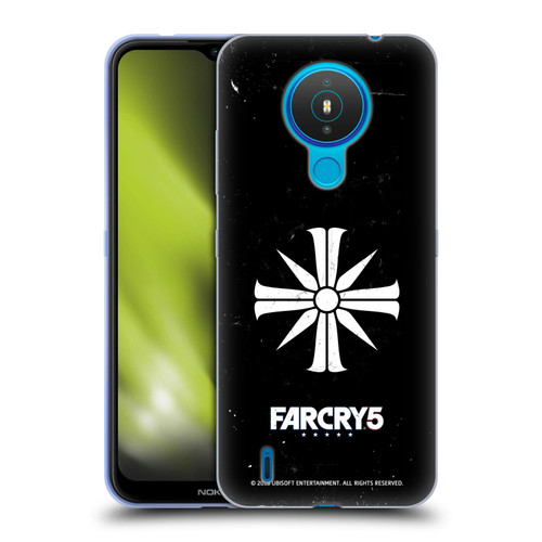 Far Cry 5 Key Art And Logo Distressed Look Cult Emblem Soft Gel Case for Nokia 1.4