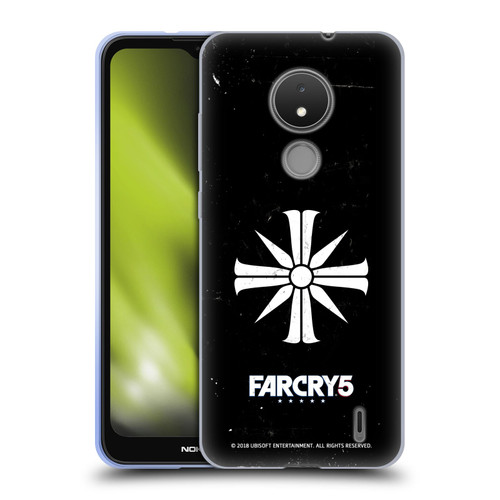 Far Cry 5 Key Art And Logo Distressed Look Cult Emblem Soft Gel Case for Nokia C21