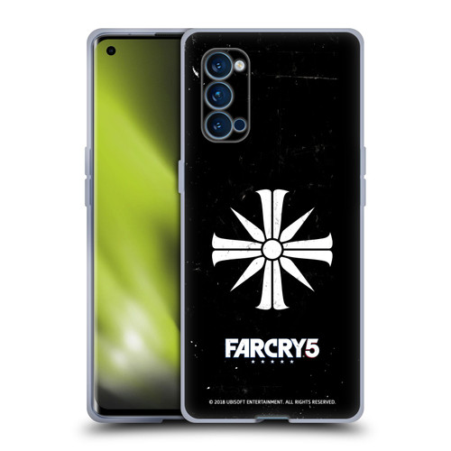 Far Cry 5 Key Art And Logo Distressed Look Cult Emblem Soft Gel Case for OPPO Reno 4 Pro 5G