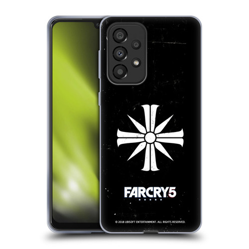 Far Cry 5 Key Art And Logo Distressed Look Cult Emblem Soft Gel Case for Samsung Galaxy A33 5G (2022)