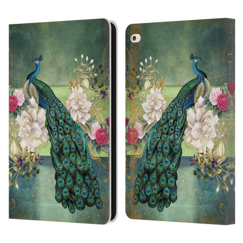 Jena DellaGrottaglia Animals Peacock Leather Book Wallet Case Cover For Apple iPad Air 2 (2014)