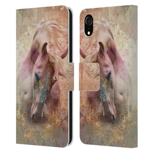 Jena DellaGrottaglia Animals Horse Leather Book Wallet Case Cover For Apple iPhone XR