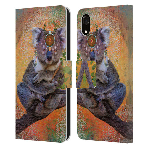 Jena DellaGrottaglia Animals Koala Leather Book Wallet Case Cover For Apple iPhone XR