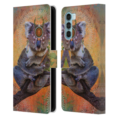 Jena DellaGrottaglia Animals Koala Leather Book Wallet Case Cover For Motorola Edge S30 / Moto G200 5G