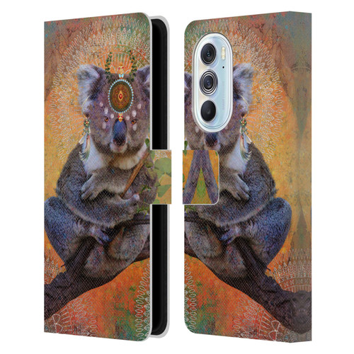 Jena DellaGrottaglia Animals Koala Leather Book Wallet Case Cover For Motorola Edge X30