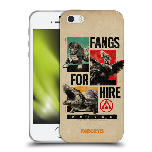Far Cry 6 Graphics Fangs For Hire Soft Gel Case for Apple iPhone 5 / 5s / iPhone SE 2016
