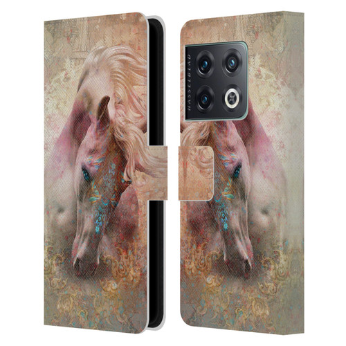 Jena DellaGrottaglia Animals Horse Leather Book Wallet Case Cover For OnePlus 10 Pro