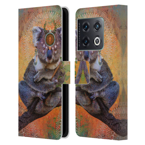 Jena DellaGrottaglia Animals Koala Leather Book Wallet Case Cover For OnePlus 10 Pro