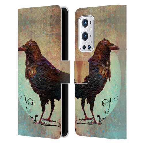 Jena DellaGrottaglia Animals Crow Leather Book Wallet Case Cover For OnePlus 9 Pro