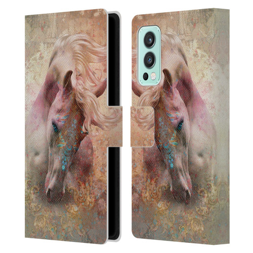 Jena DellaGrottaglia Animals Horse Leather Book Wallet Case Cover For OnePlus Nord 2 5G
