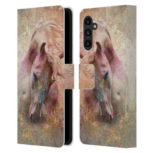 Jena DellaGrottaglia Animals Horse Leather Book Wallet Case Cover For Samsung Galaxy A13 5G (2021)