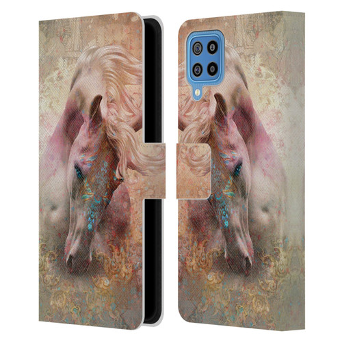 Jena DellaGrottaglia Animals Horse Leather Book Wallet Case Cover For Samsung Galaxy F22 (2021)