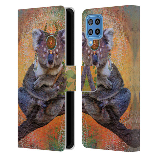 Jena DellaGrottaglia Animals Koala Leather Book Wallet Case Cover For Samsung Galaxy F22 (2021)