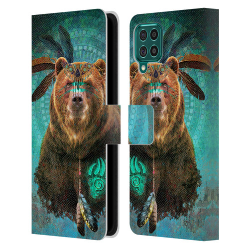 Jena DellaGrottaglia Animals Bear Leather Book Wallet Case Cover For Samsung Galaxy F62 (2021)