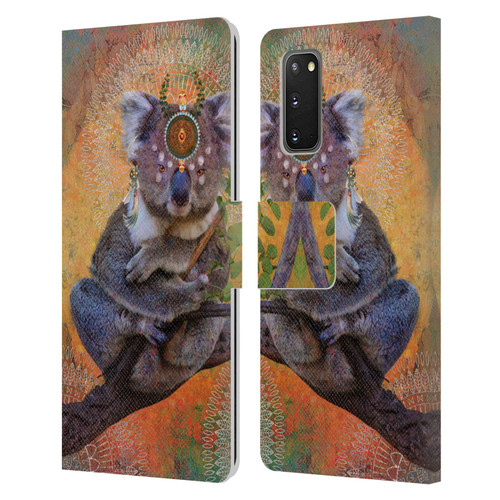 Jena DellaGrottaglia Animals Koala Leather Book Wallet Case Cover For Samsung Galaxy S20 / S20 5G