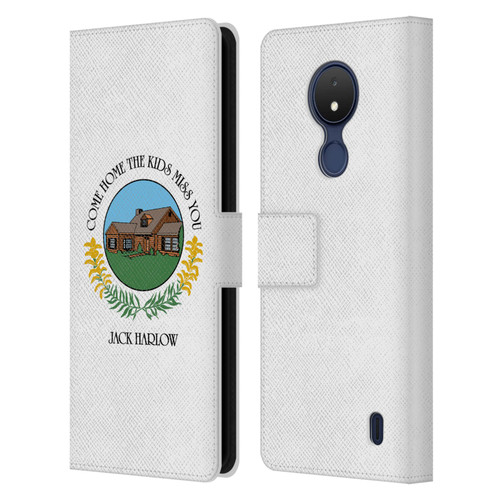Jack Harlow Graphics Come Home Badge Leather Book Wallet Case Cover For Nokia C21
