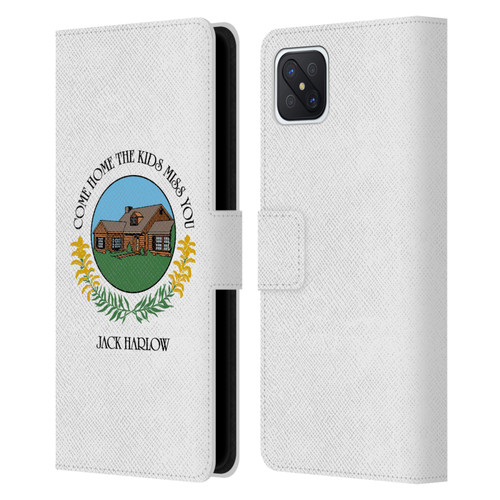 Jack Harlow Graphics Come Home Badge Leather Book Wallet Case Cover For OPPO Reno4 Z 5G