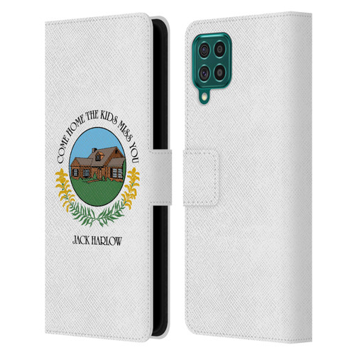 Jack Harlow Graphics Come Home Badge Leather Book Wallet Case Cover For Samsung Galaxy F62 (2021)