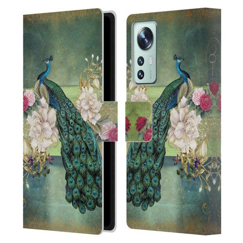 Jena DellaGrottaglia Animals Peacock Leather Book Wallet Case Cover For Xiaomi 12