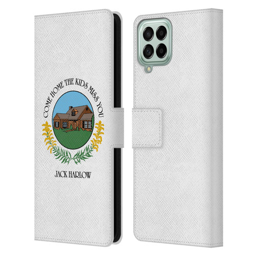 Jack Harlow Graphics Come Home Badge Leather Book Wallet Case Cover For Samsung Galaxy M33 (2022)