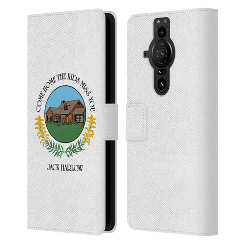 Jack Harlow Graphics Come Home Badge Leather Book Wallet Case Cover For Sony Xperia Pro-I