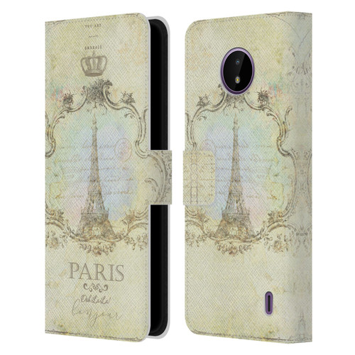 Jena DellaGrottaglia Assorted Paris My Embrace Leather Book Wallet Case Cover For Nokia C10 / C20